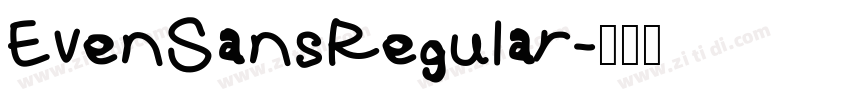 Even Sans Regular字体转换